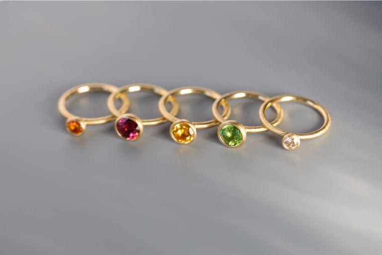 Steckringe Gold